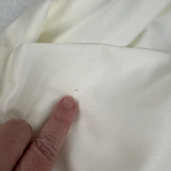 Rya Collection Robe XL NEW Cream Ostritch Feather Sleeves Glam Bridal Hooneymoon - Picture 9 of 11